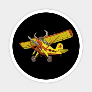 Yak Aircraft with a Yak Cartoon Magnet